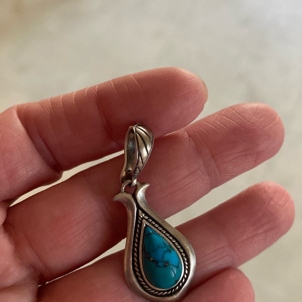 Bradford BGE Sterling Silver and turquoise pendant